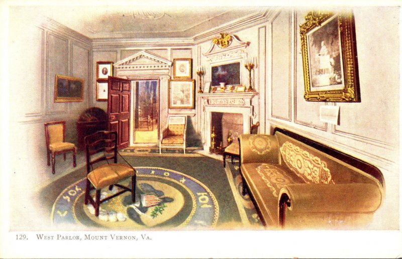 Virginia Mount Vernon Home Of Washington The West Parlor