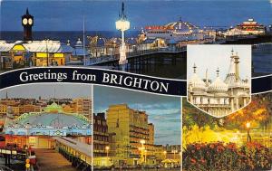 B101344 greetings from brighton  uk 14x9cm