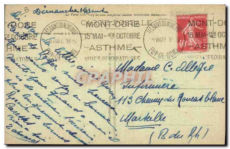 Old Postcard Folklore Auvergne hitch Scene champetre