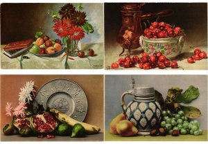 FRUIT, FRUITS, 67 Vintage Postcards pre-1940 (L6218)