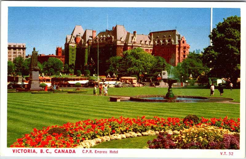 Postcard HOTEL SCENE Victoria British Columbia BC AL9779