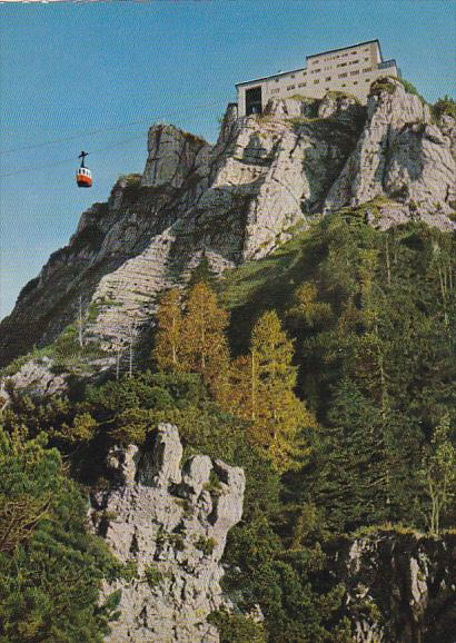 Germany Bad Reichenhall Berghotel Predigstuhl mit Predigtstuhlbahn