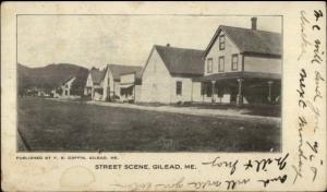 Gilead ME Street Scene c1905 Postcard