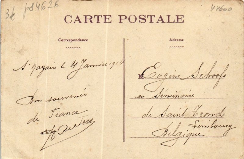 CPA St-NAZAIRE Église de St-NAZAIRE et la cure (984626)