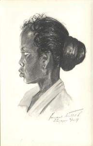 singapore, Native Woman, Earring (1937) Konrad Butler