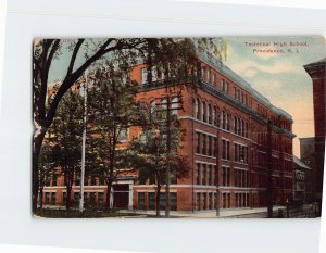 Postcard Technical High School Providence Rhode island USA