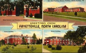 North Carolina Fayetteville Greetings With Multi View