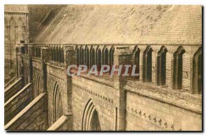 Old Postcard Cathedral Coutances south side of the Nave