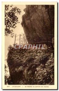 Old Postcard La Schlucht A Passage Du Sentier Des Roches