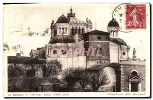 Old Postcard The basilica and the church of 39ancienne & # & # 39Ars