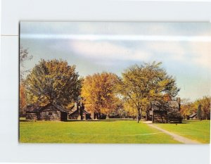 Postcard Village Street Schoenbrunn Village New Philadelphia Ohio USA