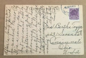 1912? USED POSTCARD - THE VOLCANO POPOCATEPETL, MEXICO