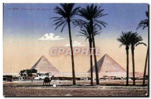 Old Postcard Egypt Egypt Cairo Giza Pyramids