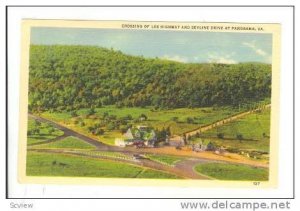 Crossing of Lee Highway and Skyline Drive at Panorama, Virginia, 30-40s