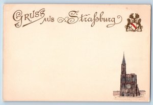 Bas-Rhin Grand Est France Postcard Greetings From Strasbourg c1905 Antique