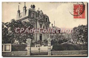 Old Postcard Deauville sur Mer Hotel De Ville