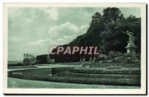 Saint Germain en Laye Old Postcard Hurricane and dead leaves on the terrace