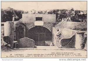 Tunisia Carthage Chapelle Soulerraine dans l'amphitheatre