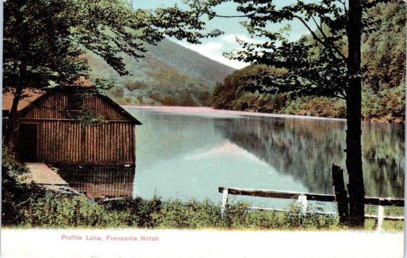 FRANCONIA NOTCH, NH New Hampshire  PROFILE LAKE    c1900s   Postcard