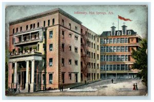 1908 Infirmary, Hot Springs, Arkansas AR Antique Posted Postcard 