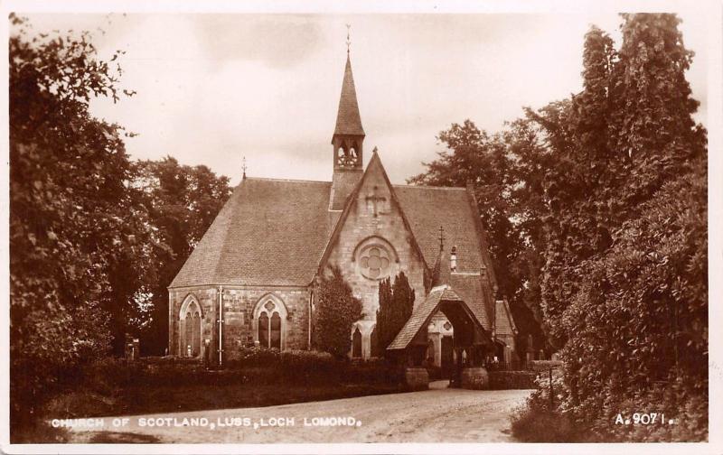 BR62819 loch lomond luss church of scotland real photo