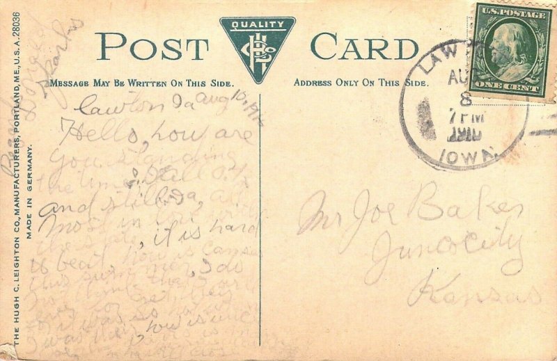 1910 Early Chromo Litho Color,Bucyrus 95 Ton Shovel on Panama Canal,Old Postcard