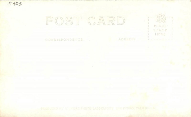 Postcard RPPC California Newport Beach Sea Gulls Newport 1940s 23-3618