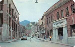 Downtown Main Street Scene BISBEE, ARIZONA Cochise County 1950s Vintage Postcard