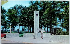 Postcard - Entrance to Famous Soo Locks, Sault Ste. Marie, Michigan, USA