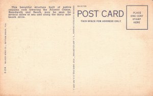 Daytona Beach FL-Florida, The Clock Tower at Night, Vintage Postcard