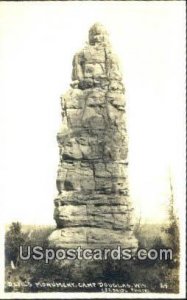 real photo - Devil's Monument - Camp Douglas, Wisconsin WI  