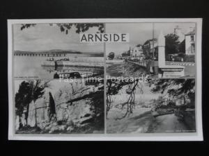 Cumbria ARNSIDE 4 Image Multiview - Old RP Postcard by Walter Scott 24785