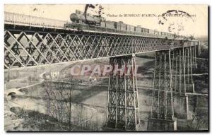 Old Postcard Viaduct Busseau D & # 39Ahun Pres Gueret Train