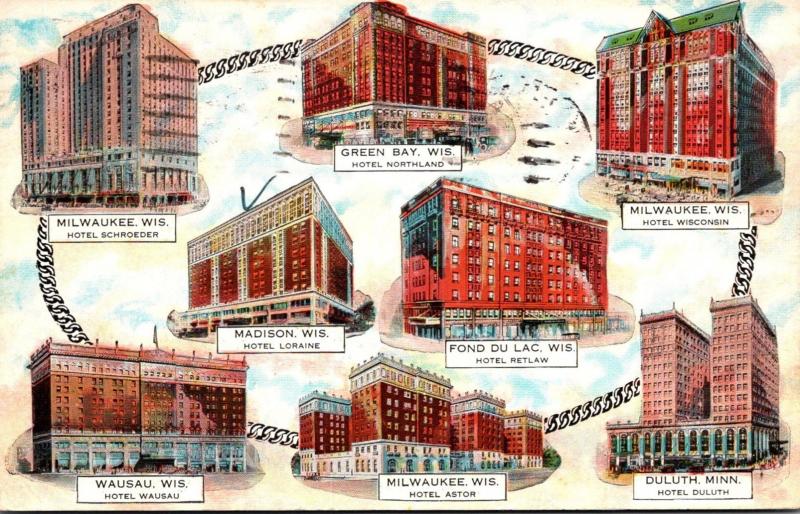 Wisconsin Schroeder Hotels Multiple Views 1932