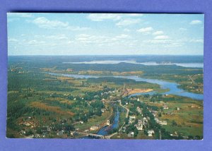 East Machias, Maine/ME Postcard, Air View Of Gardiner Lake