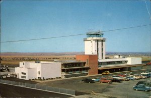 Billings Montana MT Municipal Airport Admin Building Vintage Postcard