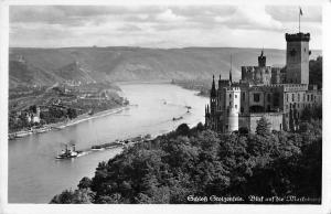 BG34483 schloss stolzenfels blcik auf die marlsburg real photo    germany ship