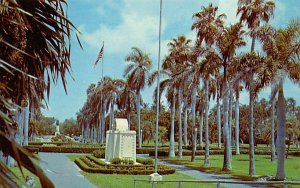 In beautiful Bayfront Park, adjoining Biscayne Bay Miami, Florida