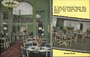 Oak Park IL Studio Restaurant No Marion St. Linen Postcard