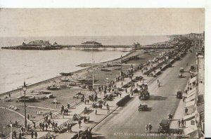 Sussex Postcard - King's Road & West Pier - Brighton - Ref TZ87