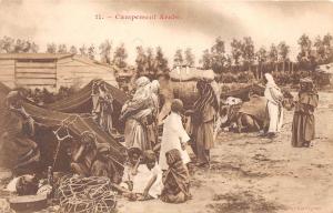 B91851 campement arabe types folklore Arab camp   africa