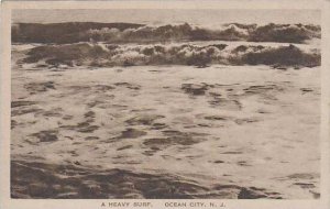 New Jersey Ocean City A Heavy Surf Albertype