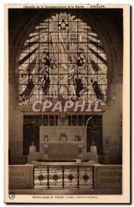 Dormans - Chapel of Reconnaisance Marne - Altar and Stained Old Postcard