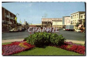 Postcard Modern Flowers Royan Massif Europe Course View to the Post Office an...