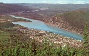 Canada - Yukon, Dawson City. Aerial View