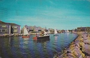 Massachusetts Harwich Port Entrance To Wychmere Harbor Wychmere Harbor Club 1966