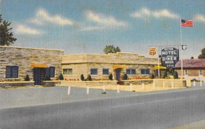 Williamsport Maryland Wayside Motel and Diner Vintage Postcard AA39775
