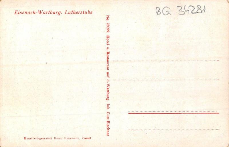 BG34281 eisenach wartburg lutherstube   germany
