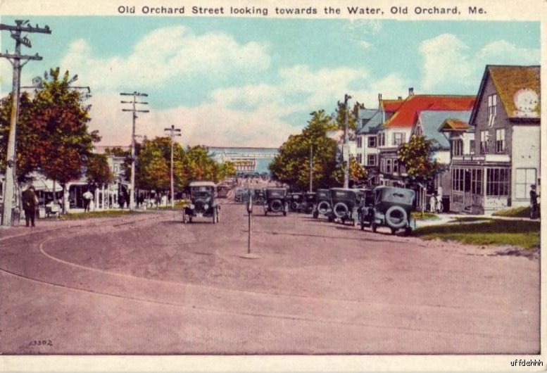 OLD ORCHARD STREET LOOKING TOWARD THE WATER OLD ORCHARD, ME 1928