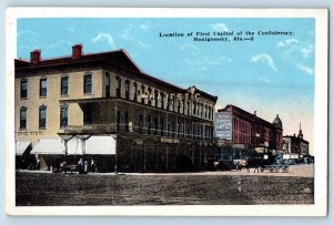 c1940 Montgomery Alabama AL Postcard Location First Capitol Confederacy
